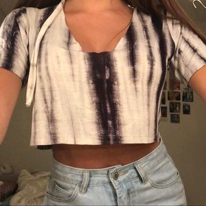 tie dye crop top